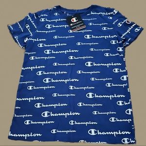 Boys Championship Blue t-shirt NEW Small